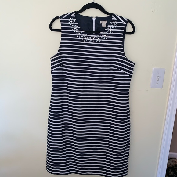 J. Crew Dresses & Skirts - Striped navy and white J. Crew dress